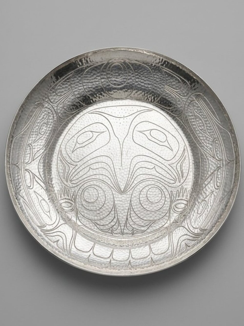 Indigenous Design Silver Hammered Bowl